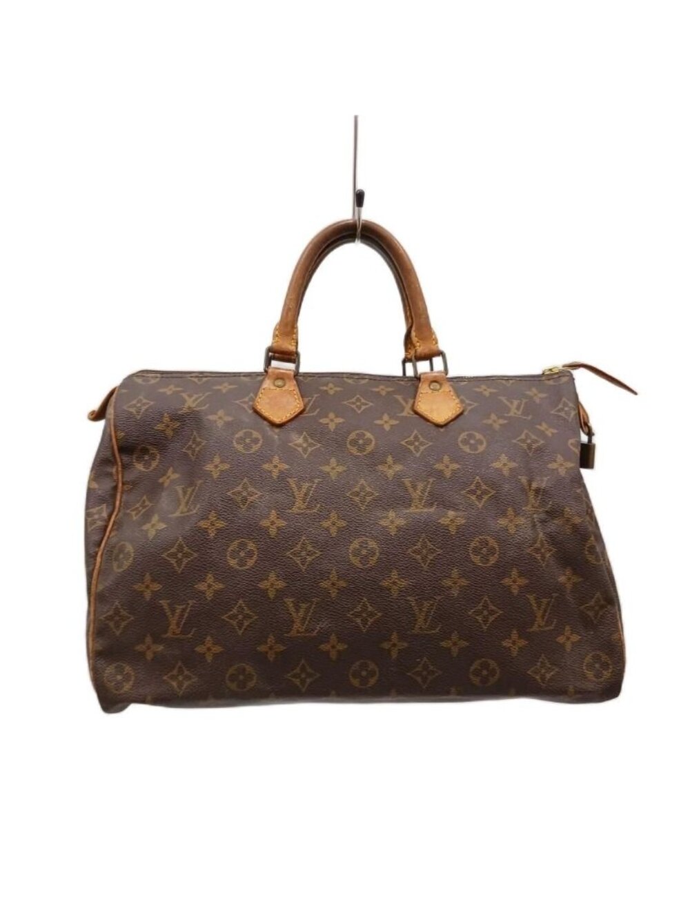 Louis Vuitton Monogram Speedy 35 Boston Bag Brown